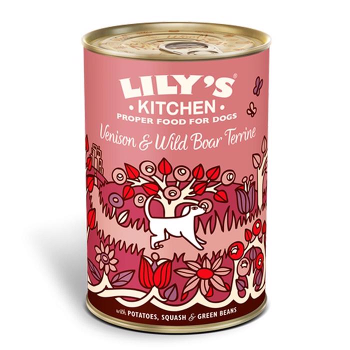Lily\'s Kitchen Vådfoder Til Voksne Hunde Venison & Wild Boar 400g